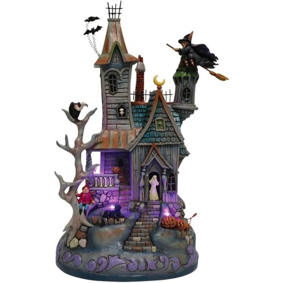 Jim Shore Heartwood Creek Four Seasons Welcome are The Wicked Haunted House, NIB - Picture 1 of 3